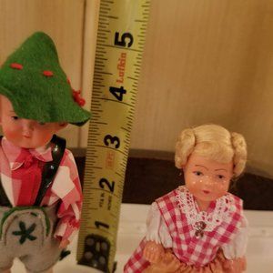 Swiss/Tyrolian Travel Dolls 4 inches